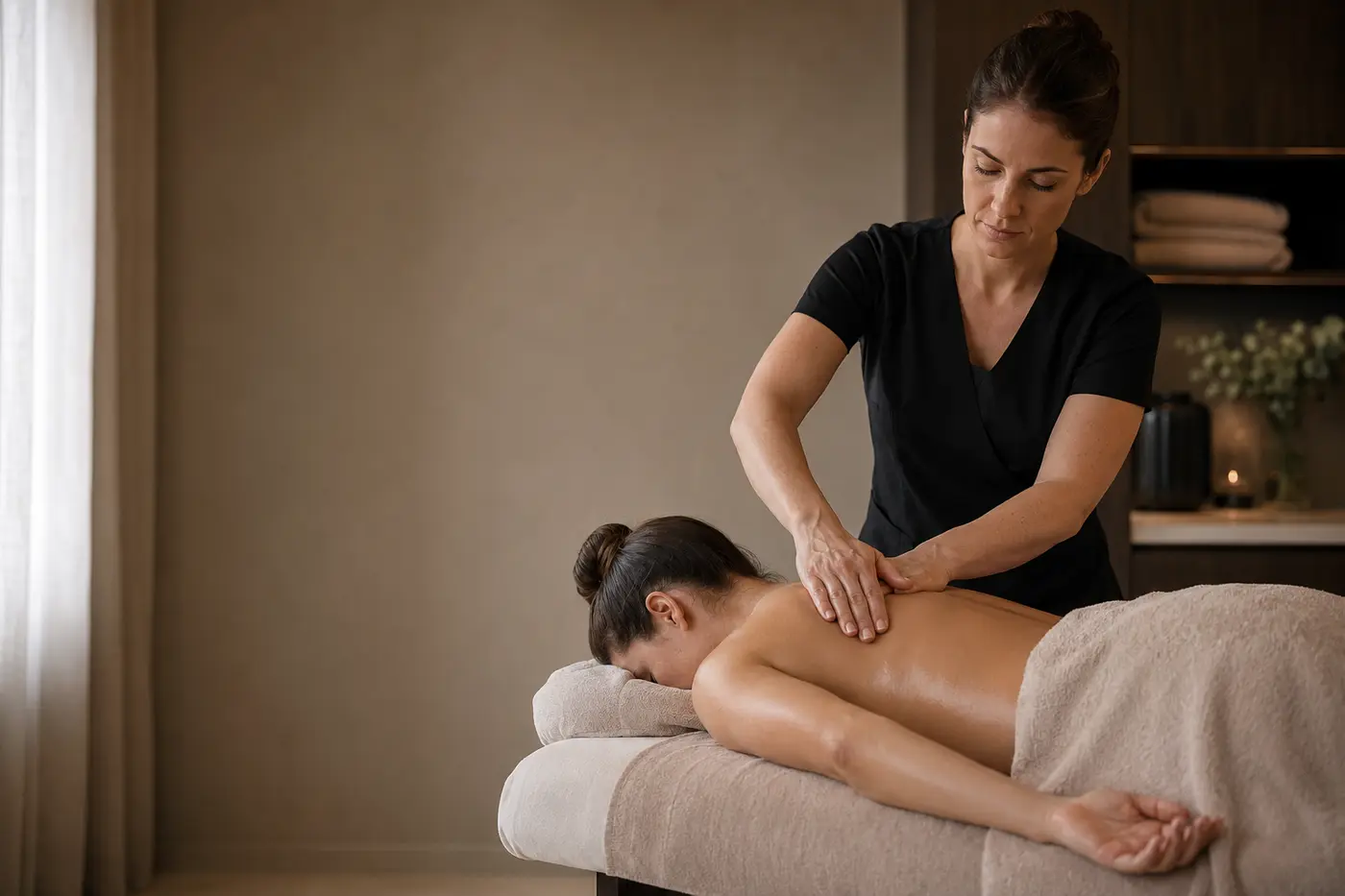 Ruhiger Massage- und Wellnessbereich